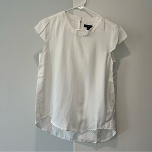 J. Crew white blouse bell cap sleeps size 0
